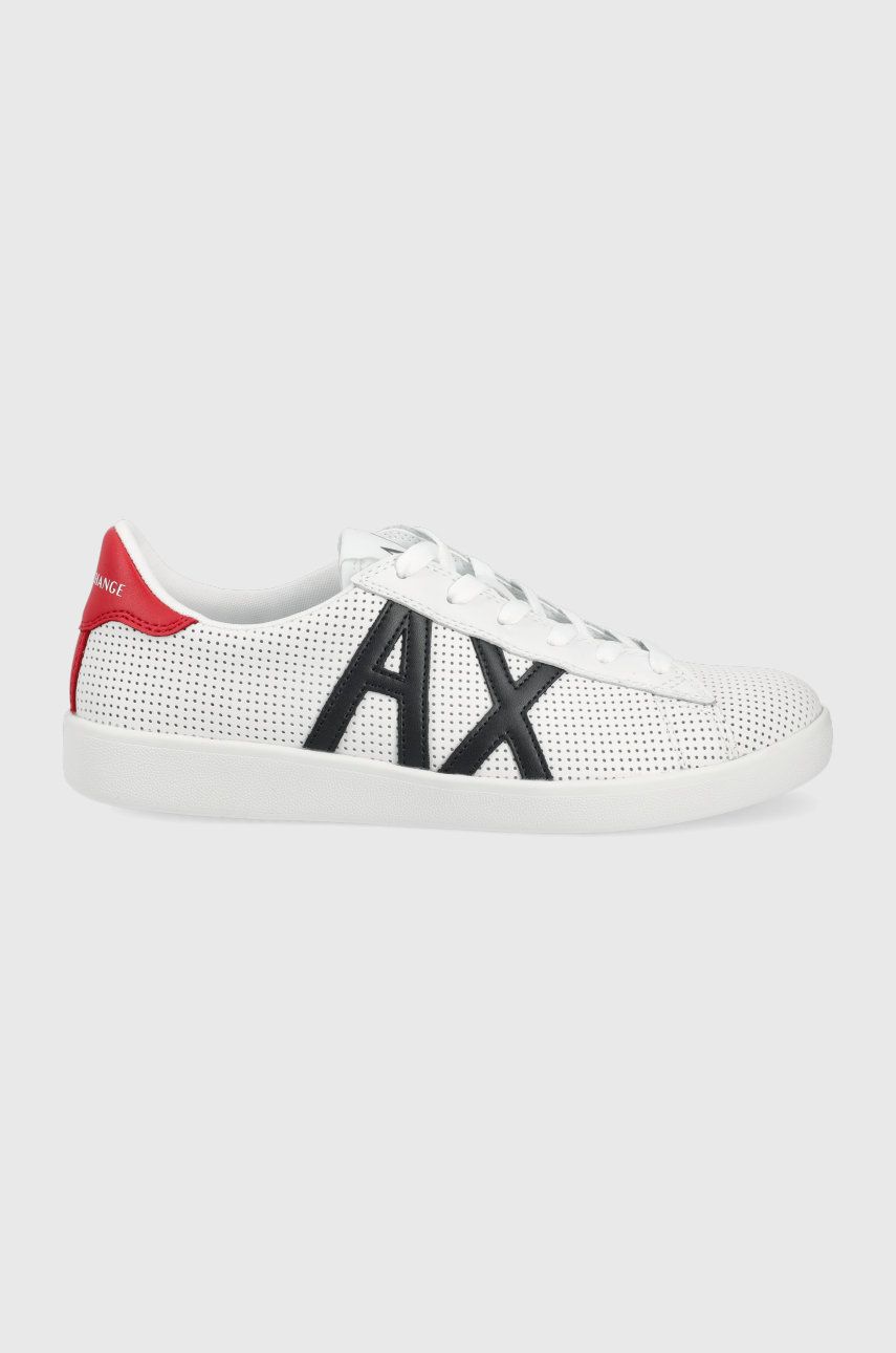 Armani Exchange pantofi culoarea alb Alb imagine noua