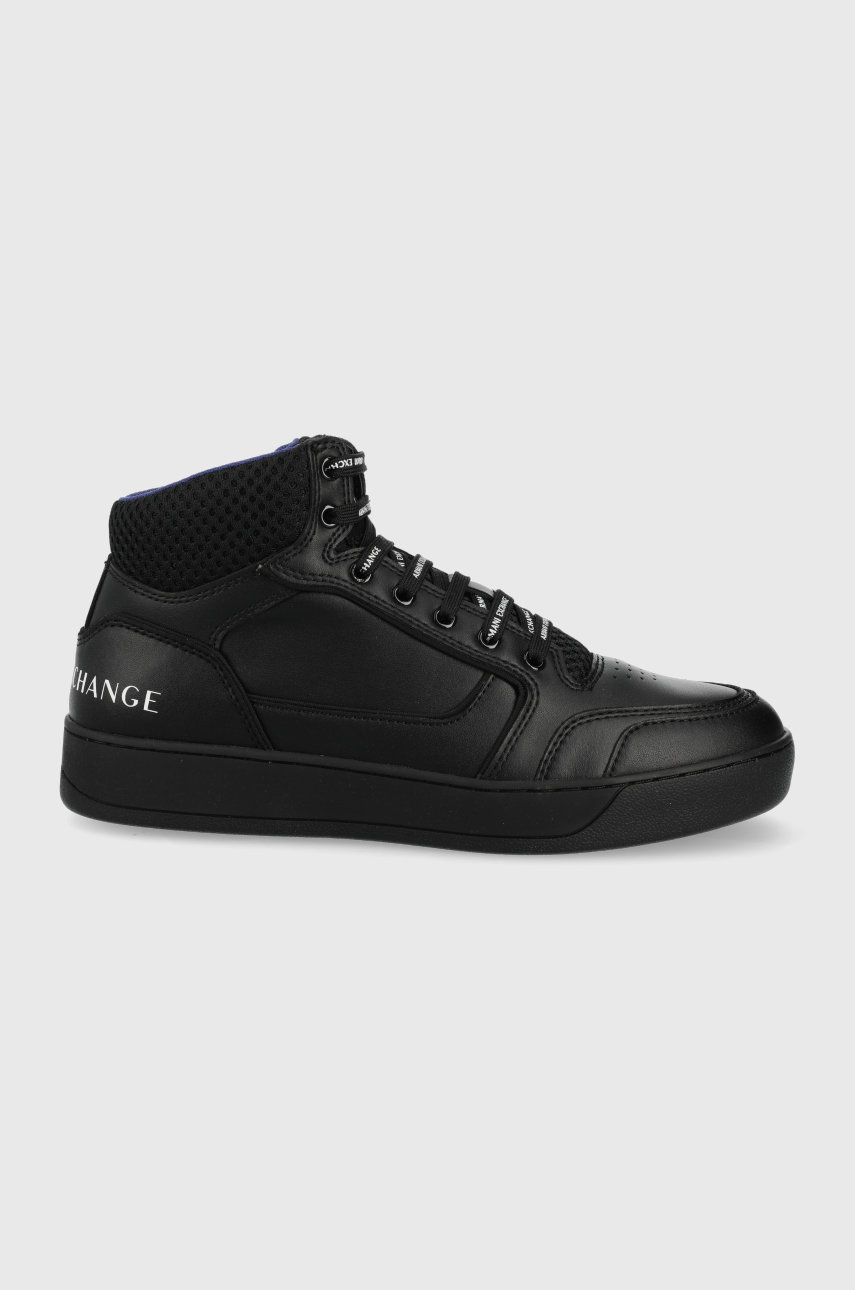 Armani Exchange pantofi culoarea negru answear.ro