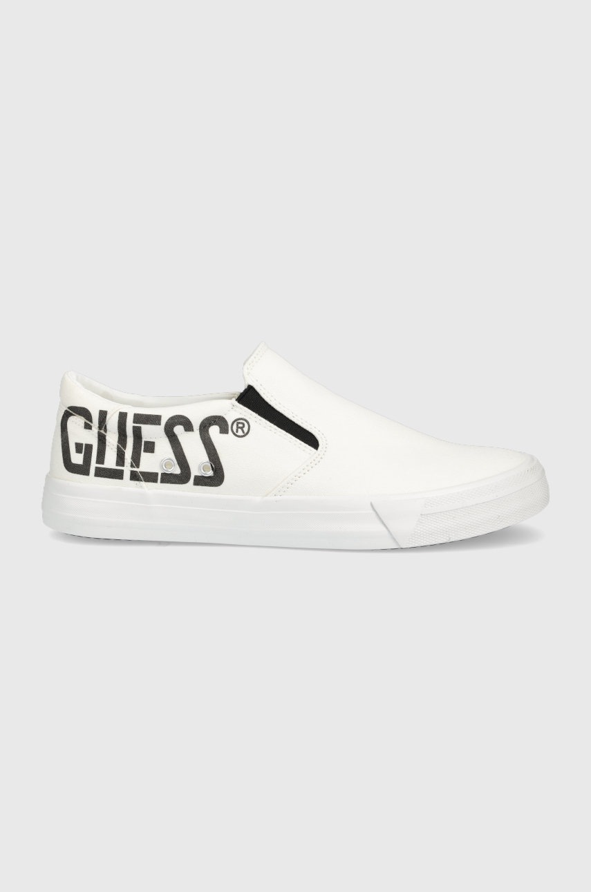 

Ниски кецове Guess Ederle в бяло, Бял