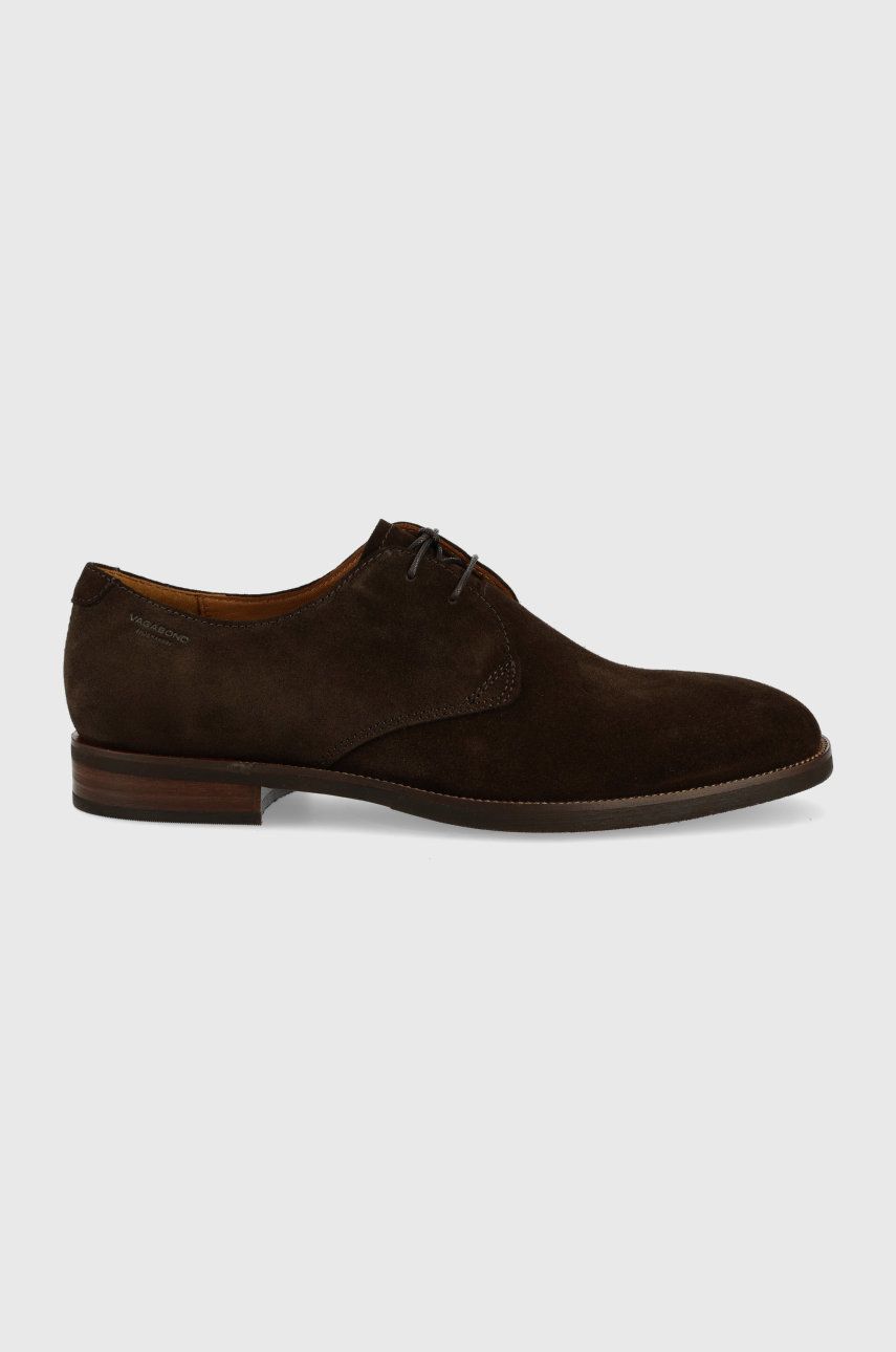 Vagabond Shoemakers pantofi de piele intoarsa Percy barbati, culoarea maro