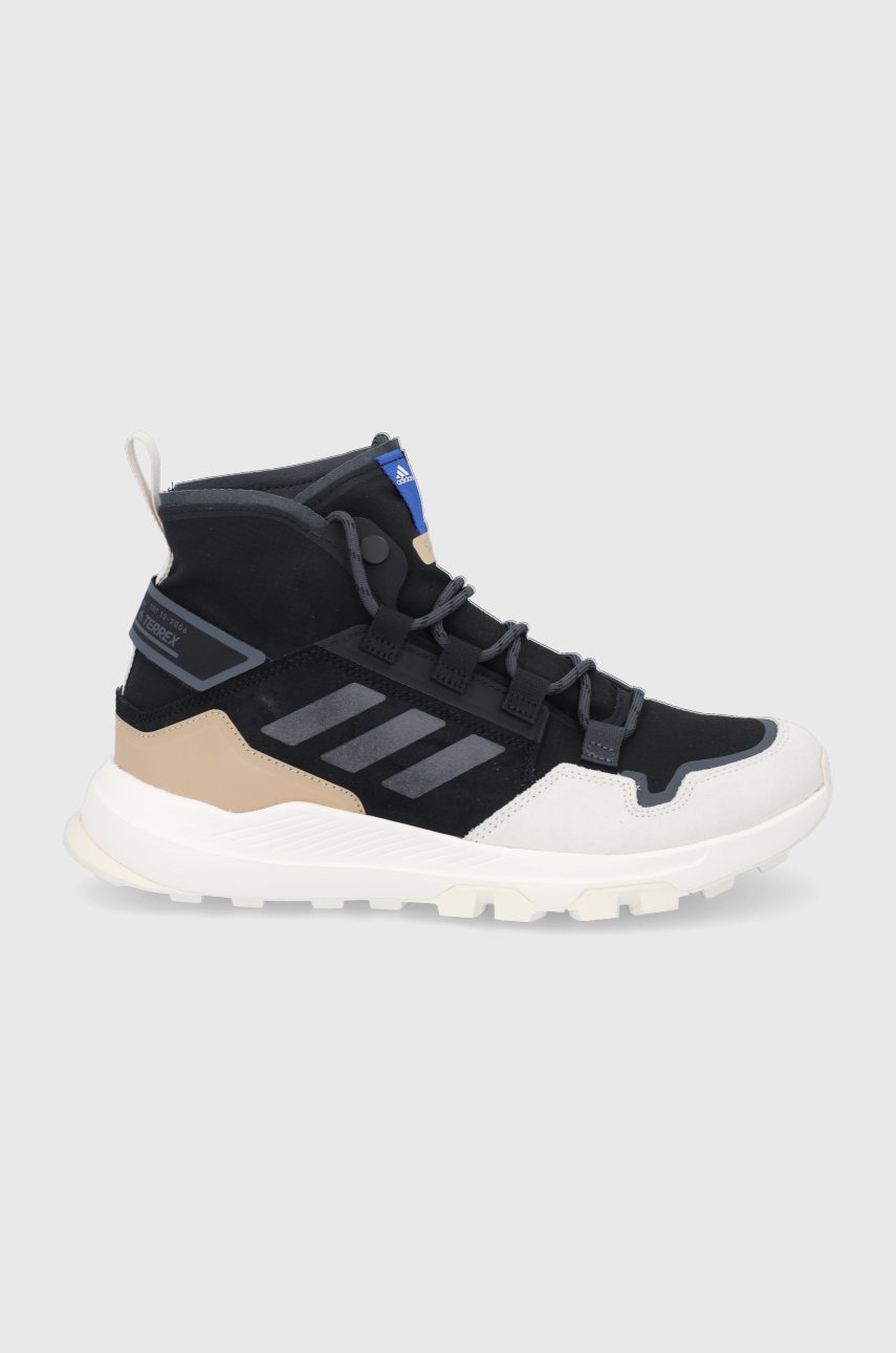 Adidas terrex pantofi terrex hikster mid bărbați, culoarea negru