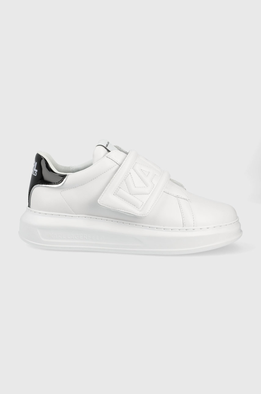 

Кожени обувки Karl Lagerfeld Kapri Mens в бяло, Бял