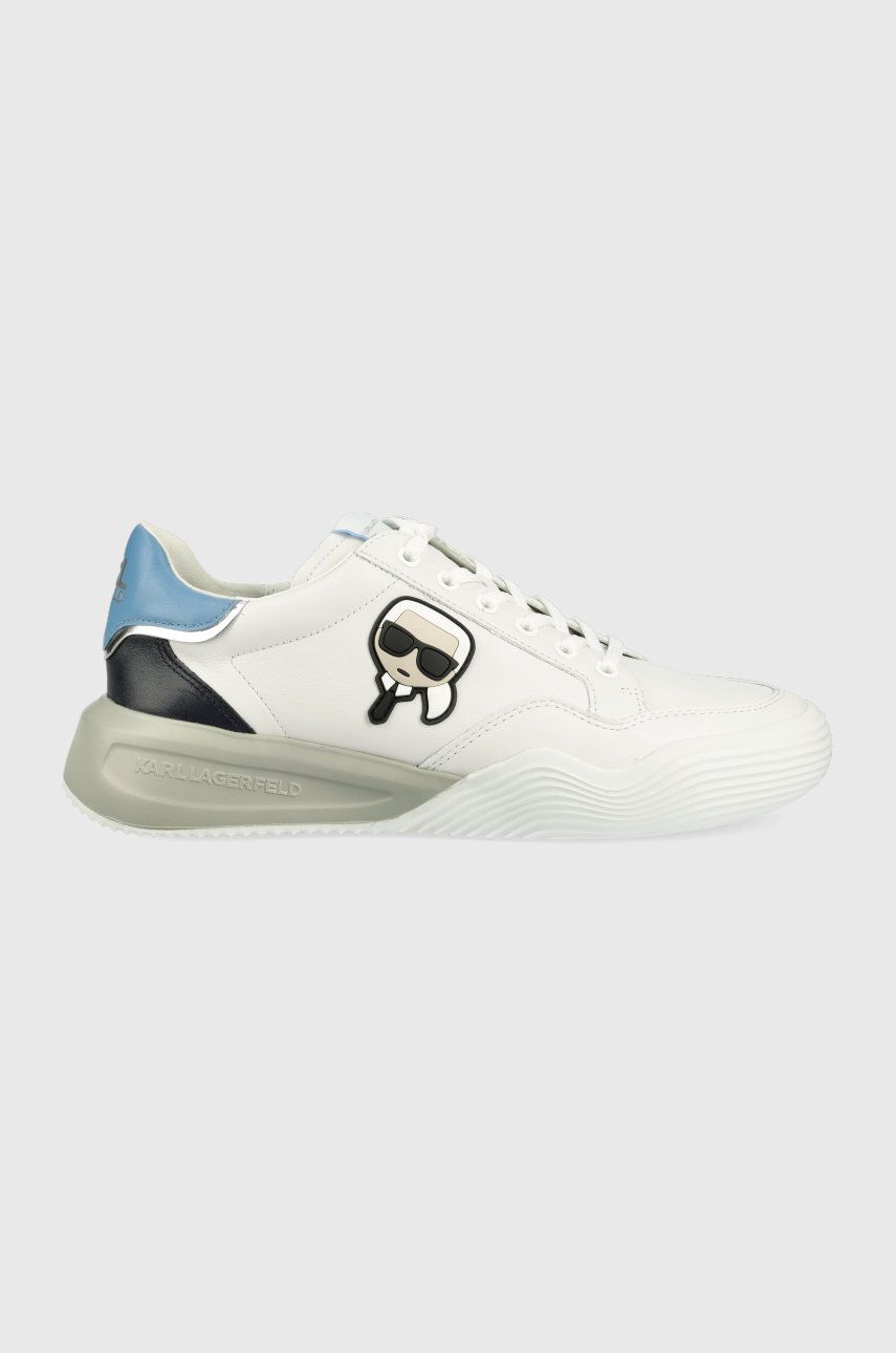Karl Lagerfeld sneakers din piele Kapri Run culoarea alb