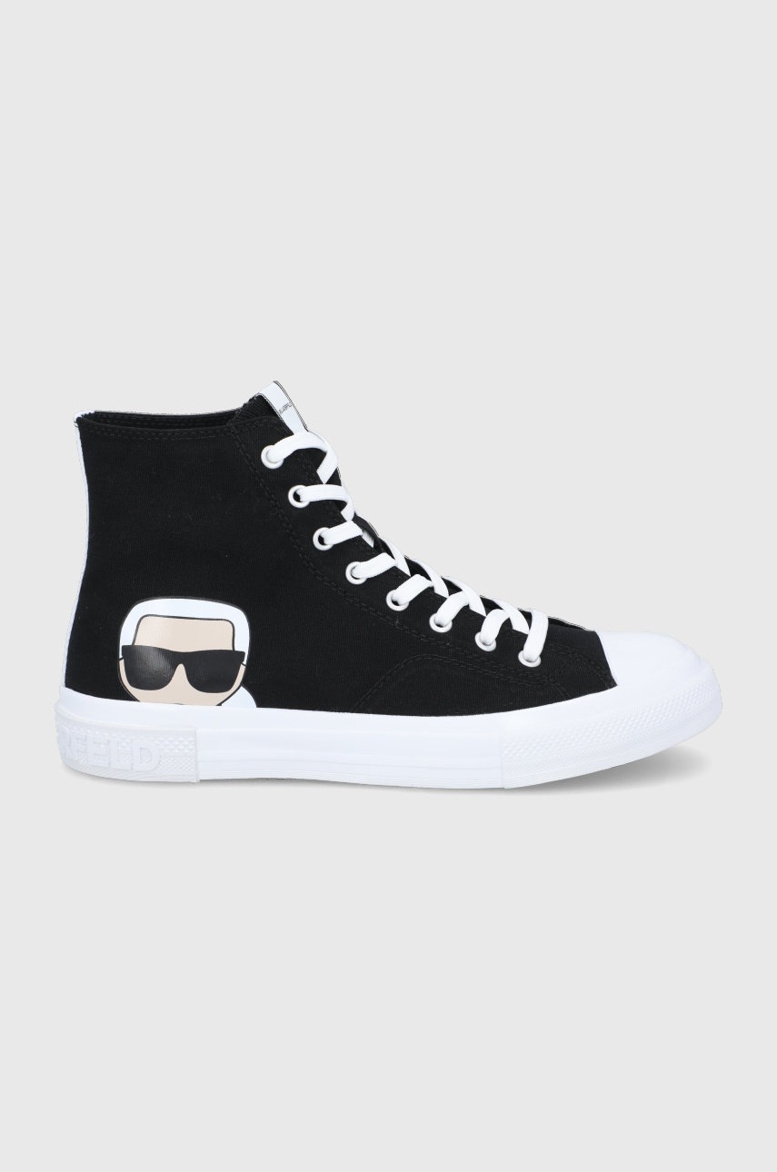 

Високи кецове Karl Lagerfeld Kampus Iii мъжки в черно, Черен