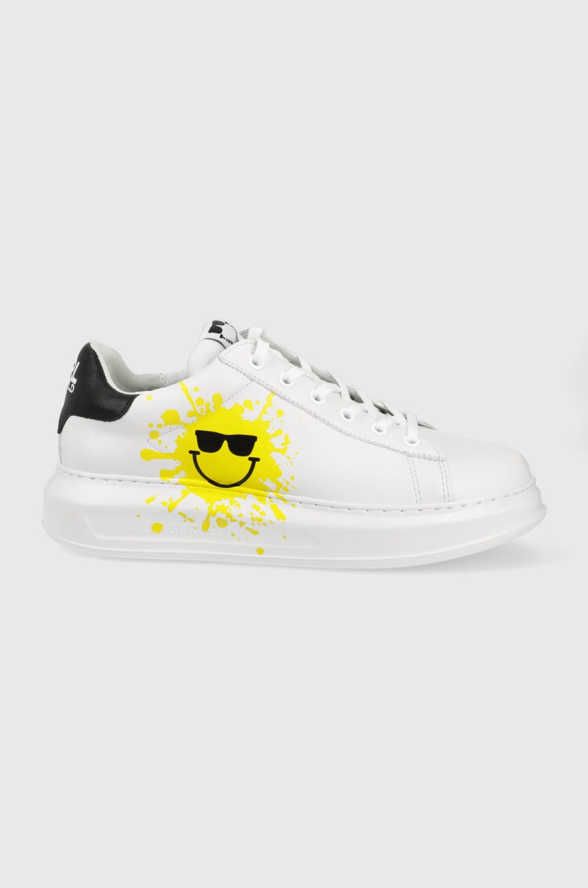 

Кожени обувки Karl Lagerfeld Kapri Mens в бяло, Бял