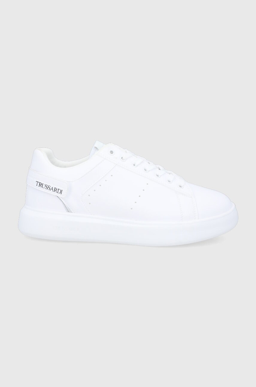 Trussardi pantofi barbati, culoarea alb