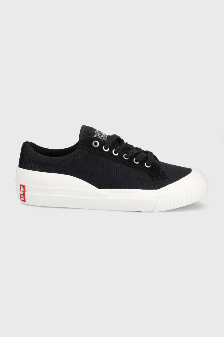 Levi's Tenisi Ls1 Low Barbati, Culoarea Negru