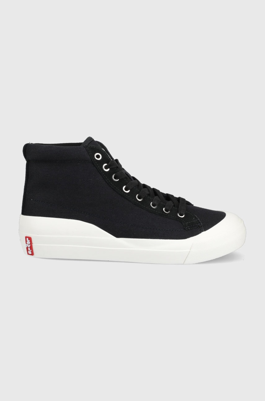 Levi's tenisi ls1 high barbati, culoarea negru
