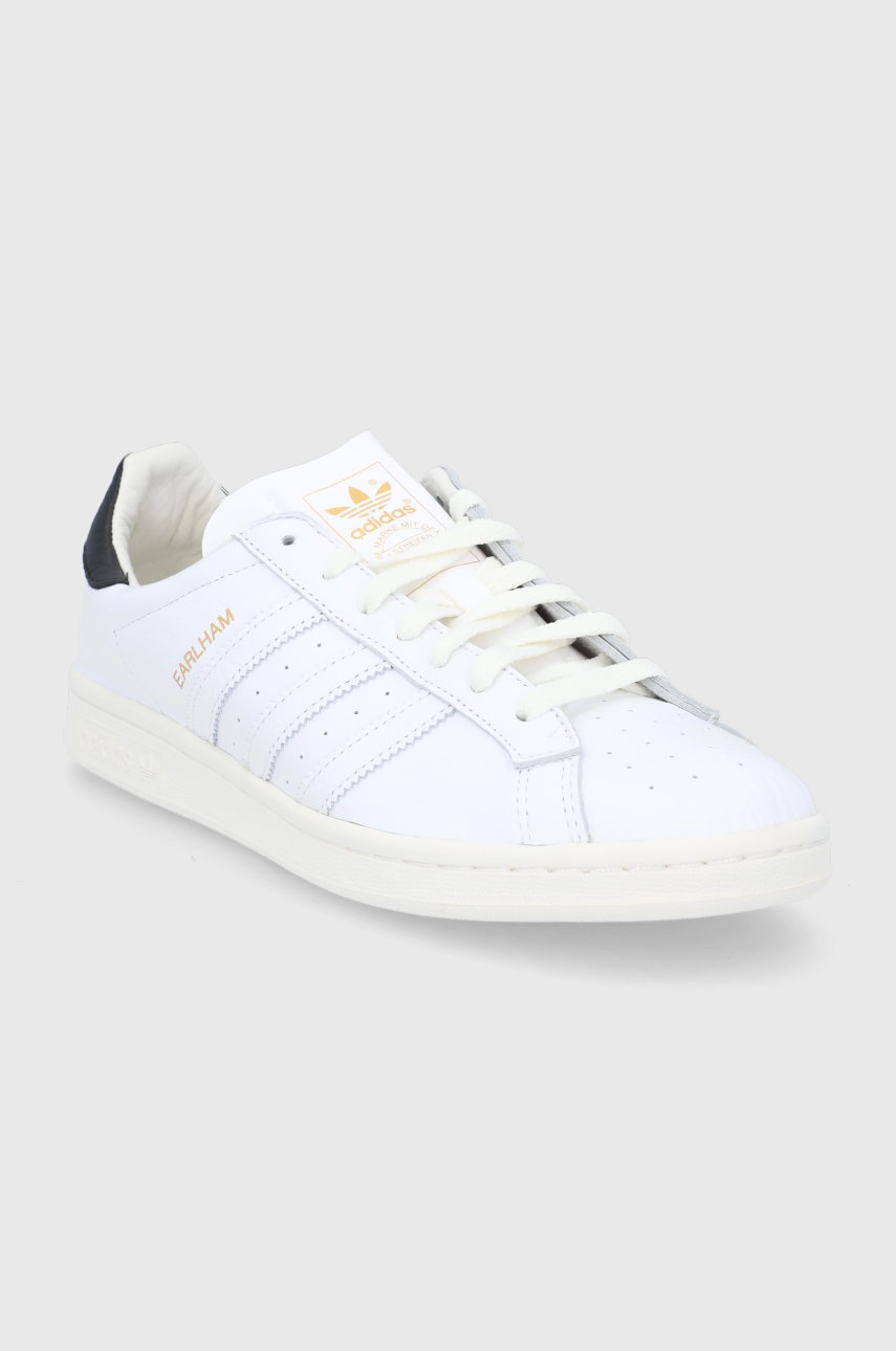 

Шкіряні черевики adidas Originals Earlham GW5758 колір білий