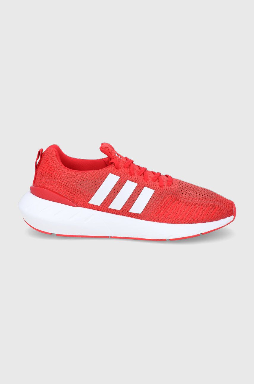 Boty adidas Originals Swift Run GZ3497 červená barva, GZ3497-VIRED/WHT - červená -  Svršek: Umě