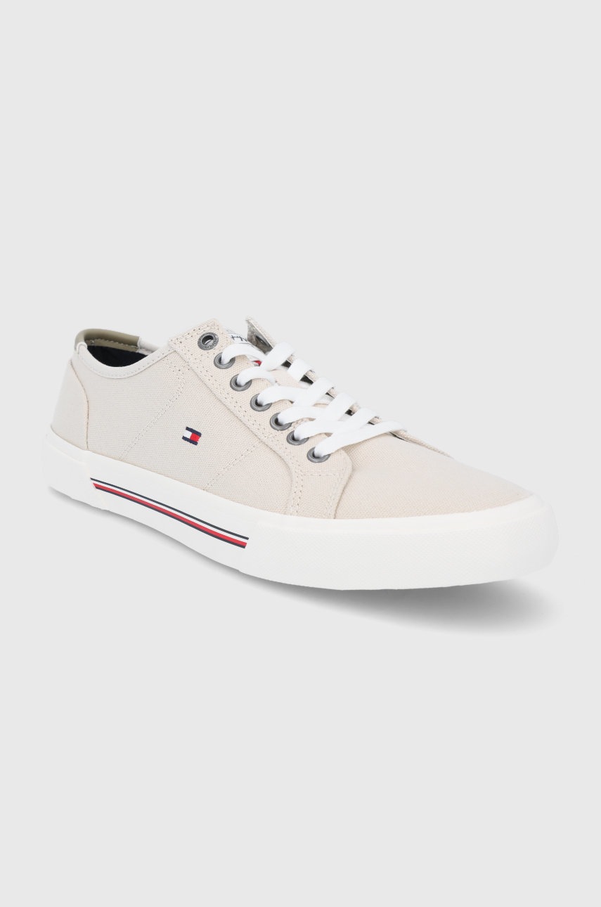 

Кеды Tommy Hilfiger мужские цвет бежевый