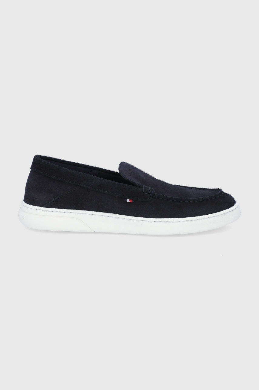 

Велурени мокасини Tommy Hilfiger мъжко в тъмносиньо, Тъмносин