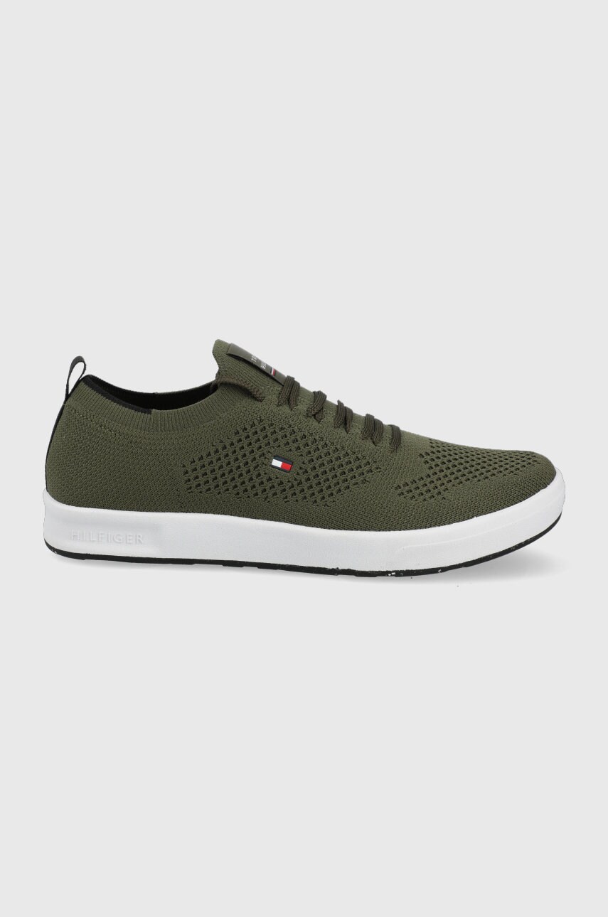 

Маратонки Tommy Hilfiger в зелено, Зелен