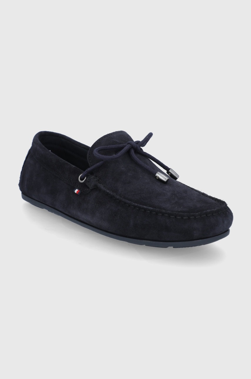 

Замшеві мокасини Tommy Hilfiger чоловічі колір синій