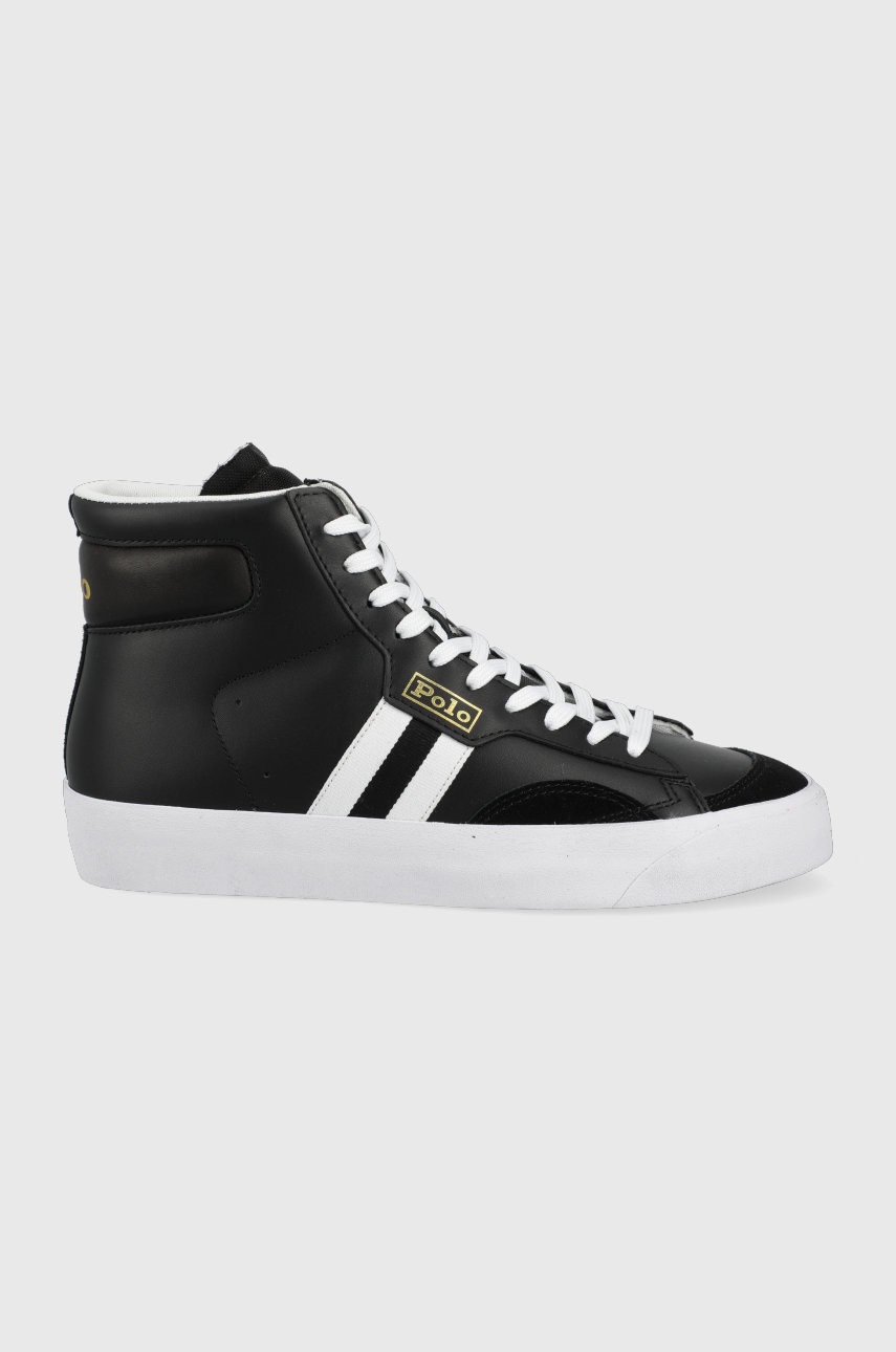 

Кожени маратонки Polo Ralph Lauren Gervin в черно 816861067002, Черен