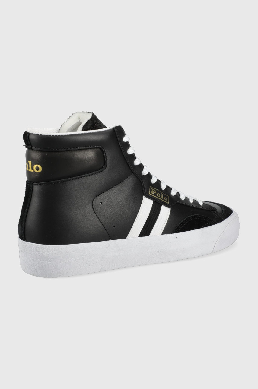 

Шкіряні кросівки Polo Ralph Lauren Gervin колір чорний