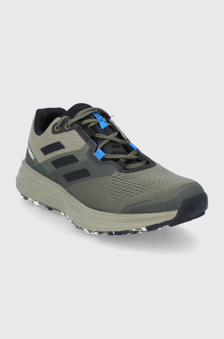 

Ботинки adidas TERREX Terrex Two Flow H05844 мужские цвет зелёный