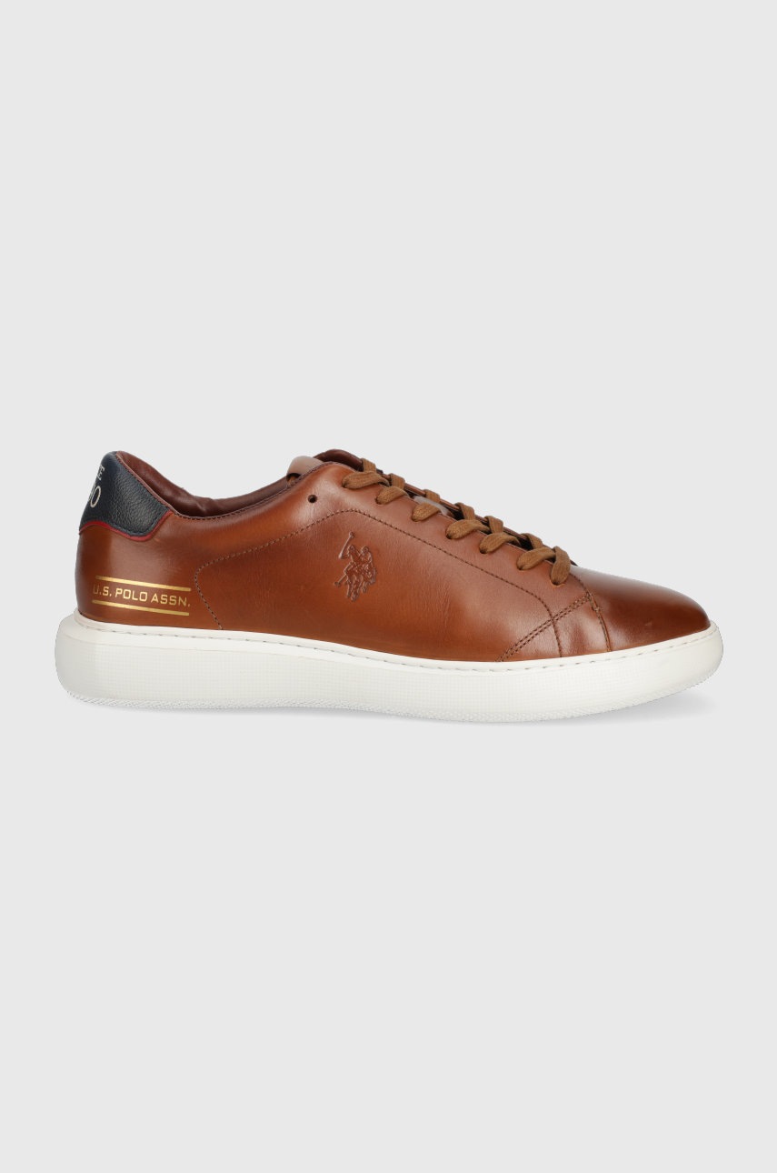 

Кожени обувки U.S. Polo Assn. в кафяво, Кафяв