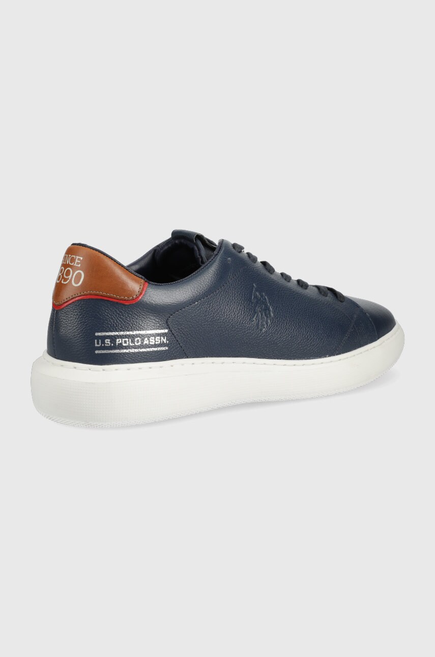 

Шкіряні черевики U.S. Polo Assn. колір синій