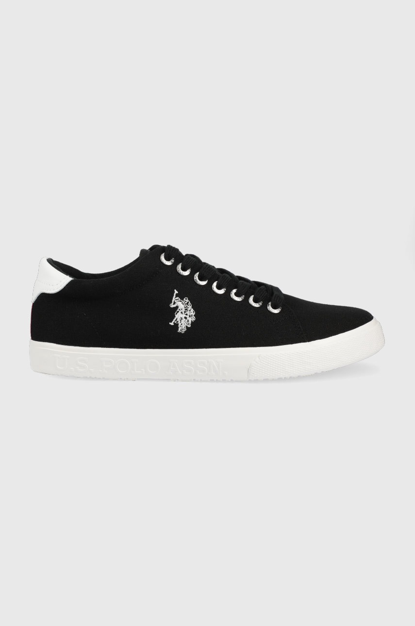 

Ниски кецове U.S. Polo Assn. мъжко в черно, Черен
