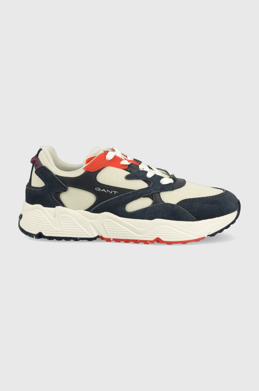 Gant sneakers profello culoarea albastru marin