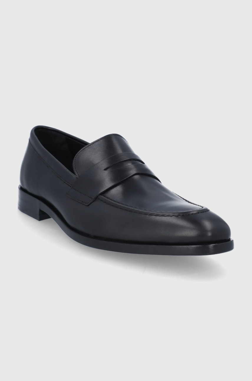 

Кожаные мокасины PS Paul Smith Rossi мужское цвет чёрный