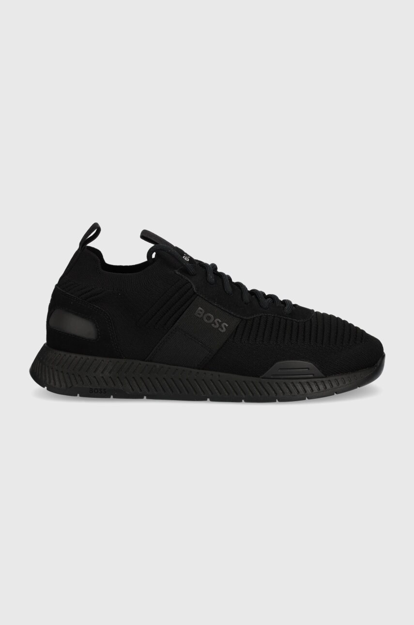Boss sneakers titanium , culoarea negru