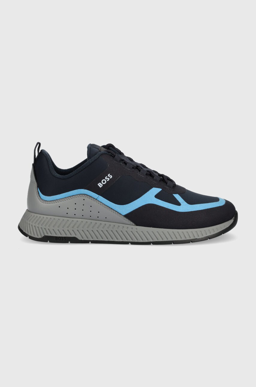 Boss sneakers titanium culoarea albastru marin