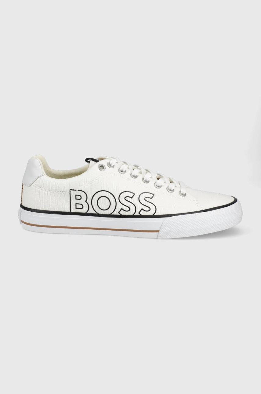 

Ниски кецове BOSS мъжко в бяло, Бял