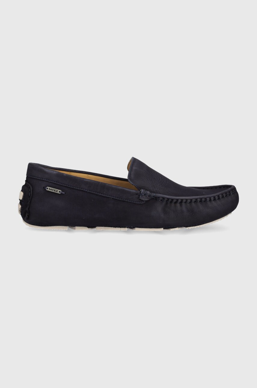 Mexx mocasini din piele intoarsa moccassin gabe barbati, culoarea albastru marin