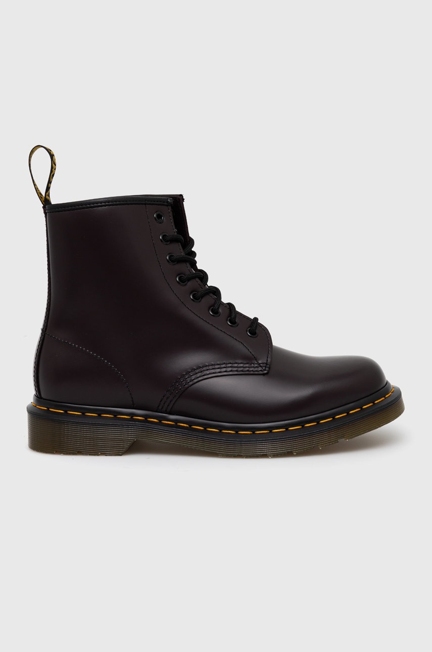 

Кожени обувки Dr. Martens в бордо