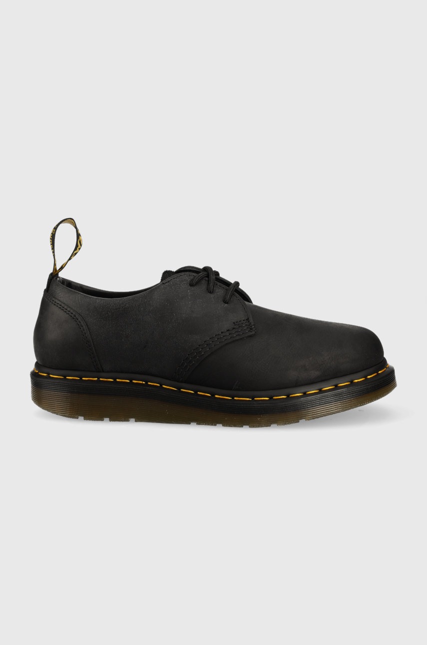 

Кожени половинки обувки Dr. Martens в черно, Черен