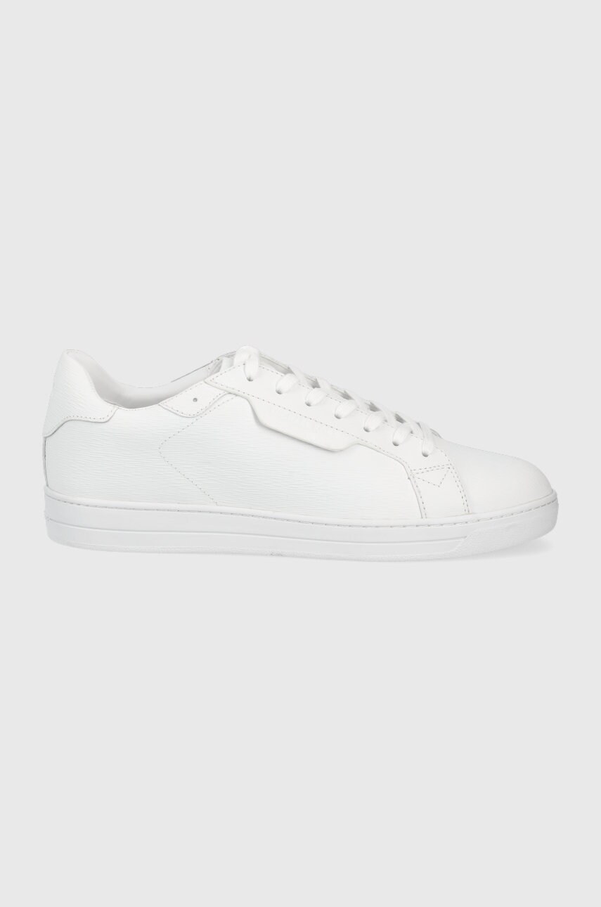 Michael michael kors ghete de piele keating culoarea alb