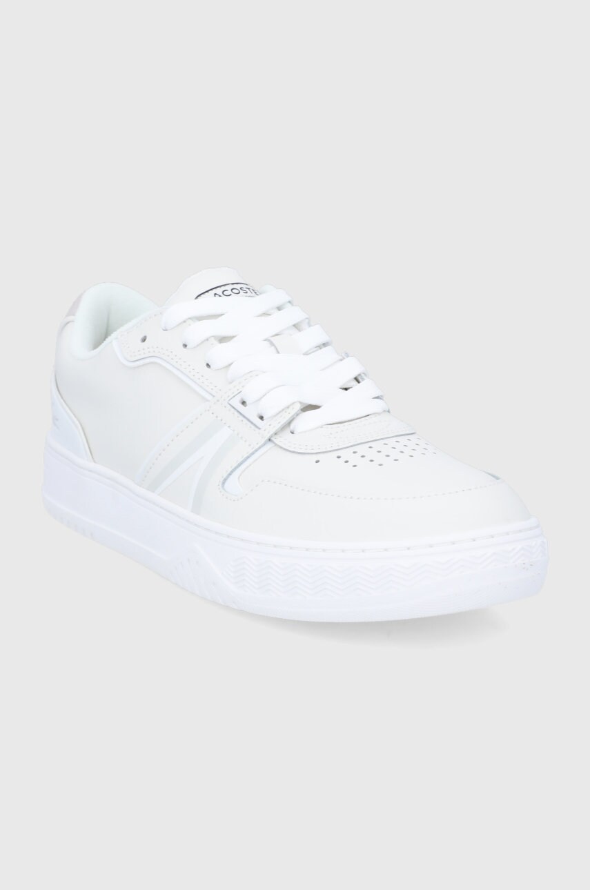 

Кожаные ботинки Lacoste цвет белый