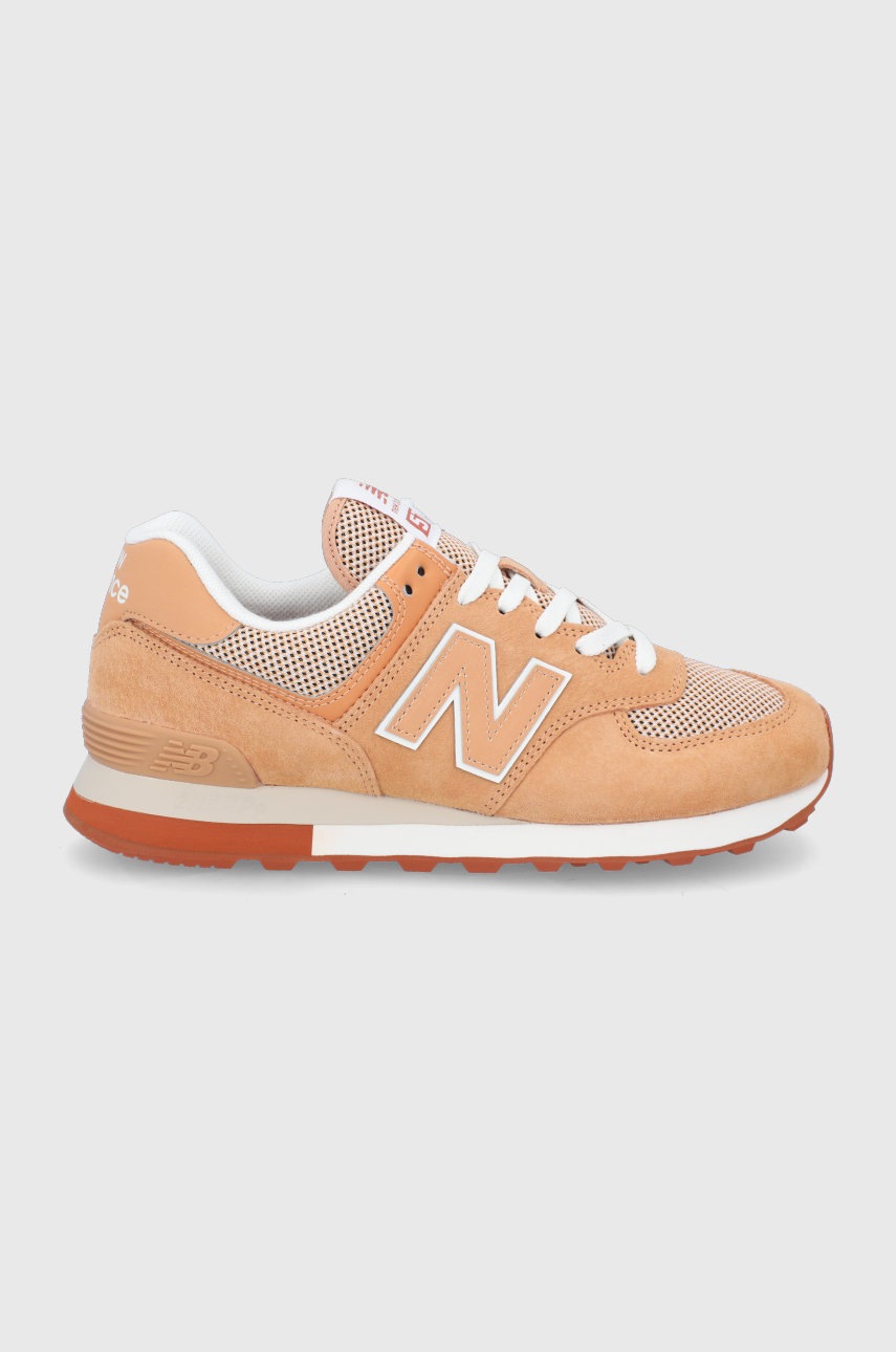 

Обувки New Balance Ml574bt2 в кафяво, Кафяв