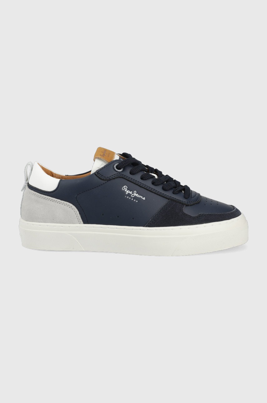 

Кожени маратонки Pepe Jeans Yogi Street в тъмносиньо, Тъмносин