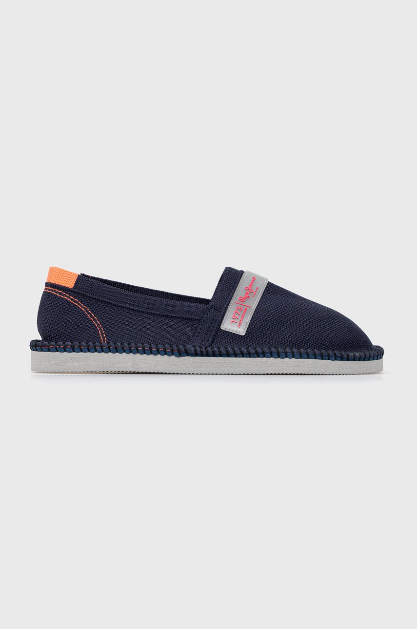 Pepe jeans espadrile owen summer culoarea albastru marin