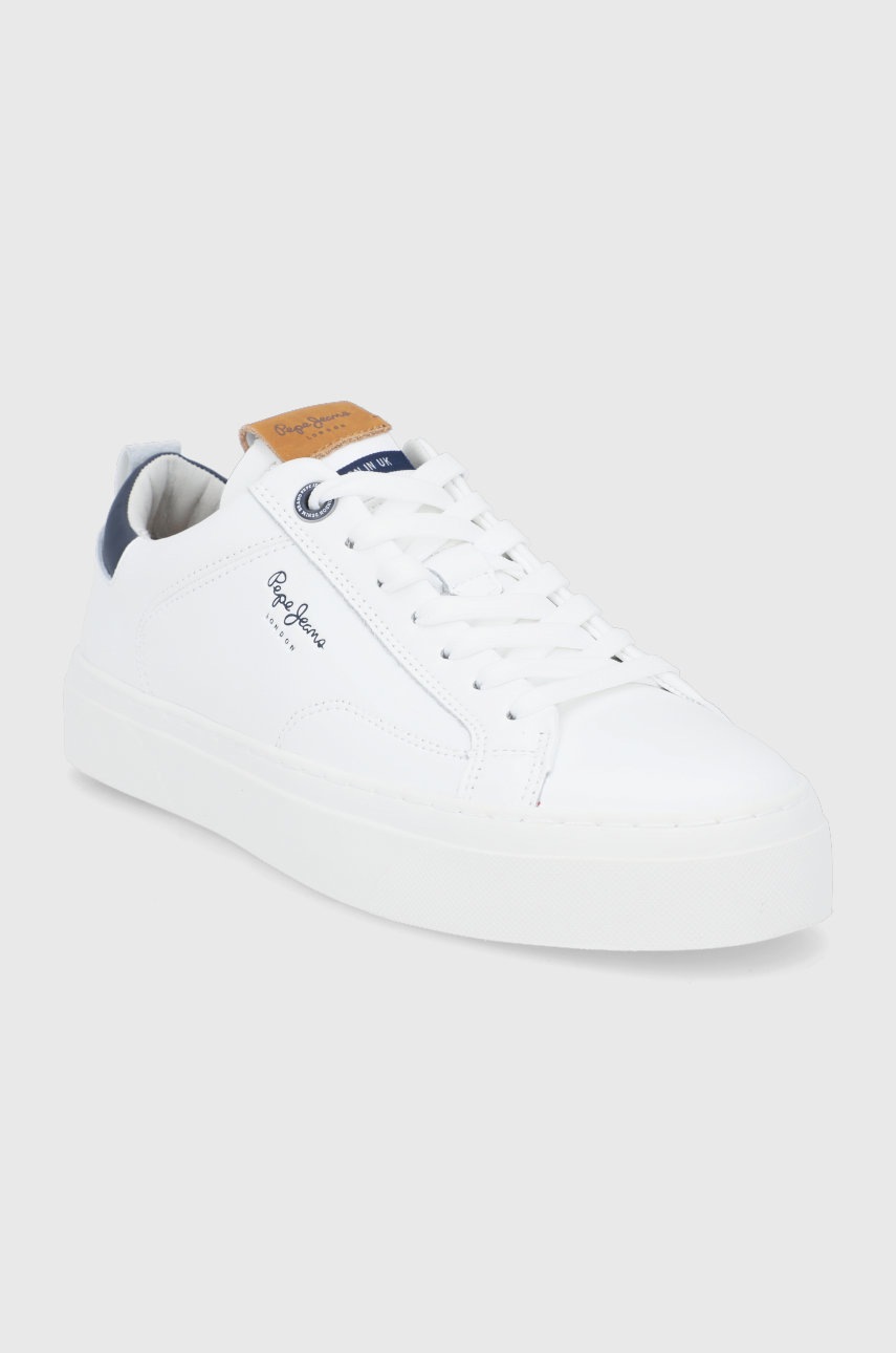 

Шкіряні черевики Pepe Jeans Yogi Original 22 колір білий