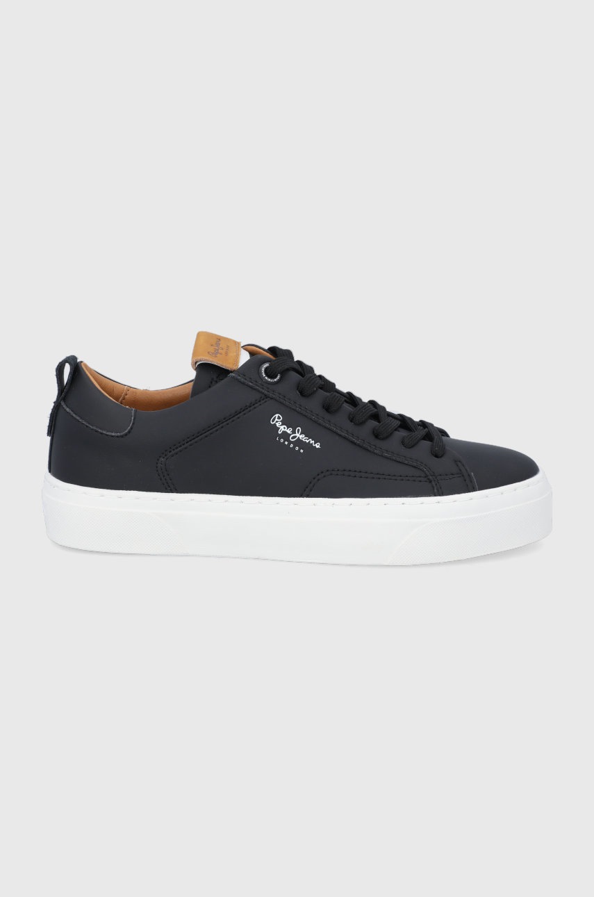 

Кожени обувки Pepe Jeans Yogi Original 22 в черно, Черен