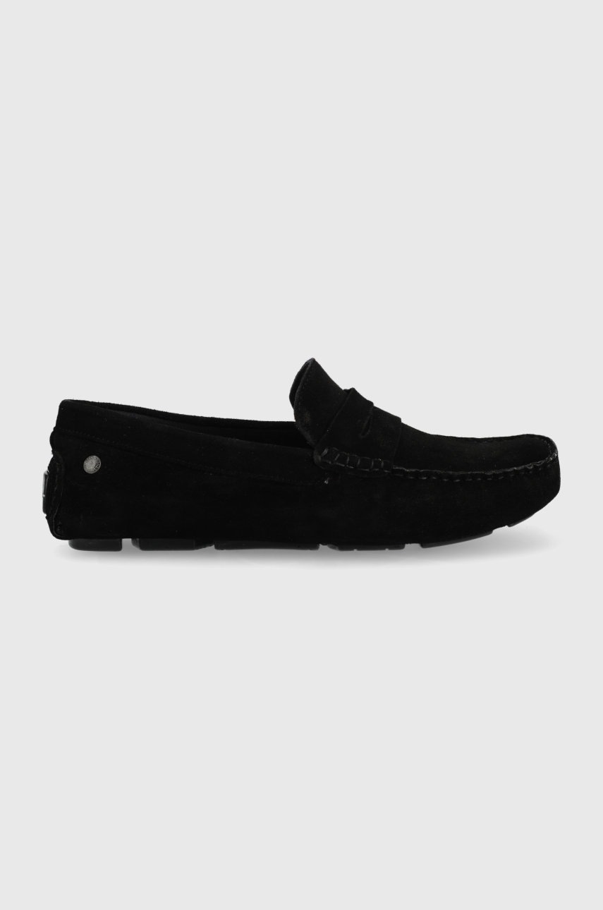 

Велурени мокасини Jack & Jones Jfwjensen мъжки в черно, Черен