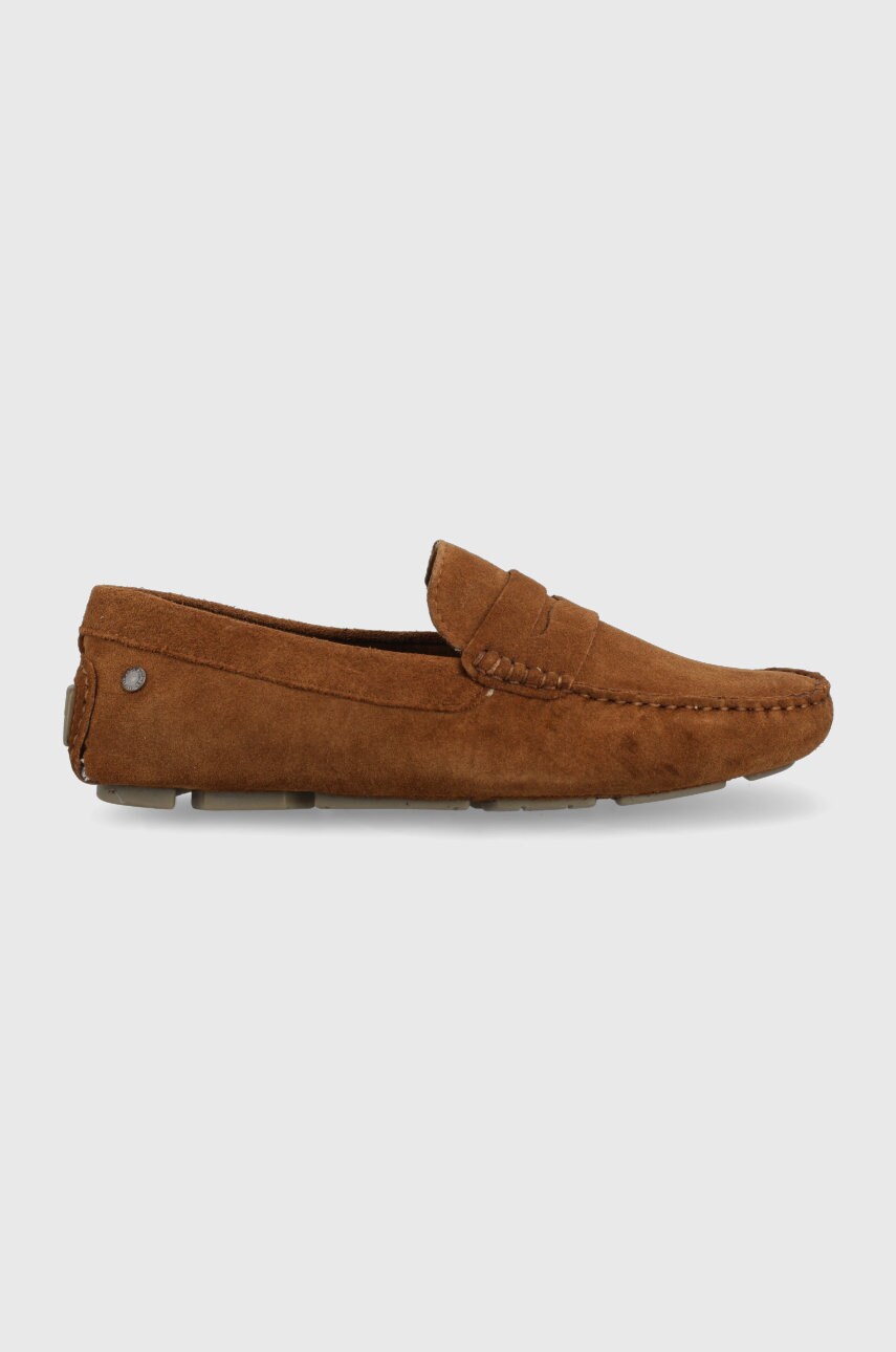 Jack & jones mocasini din piele intoarsa jfwjensen barbati, culoarea maro