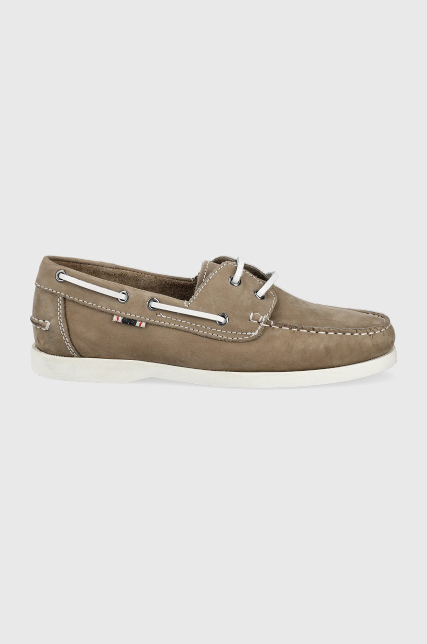 Jack & jones mocasini din piele intoarsa jfwsailor barbati, culoarea gri
