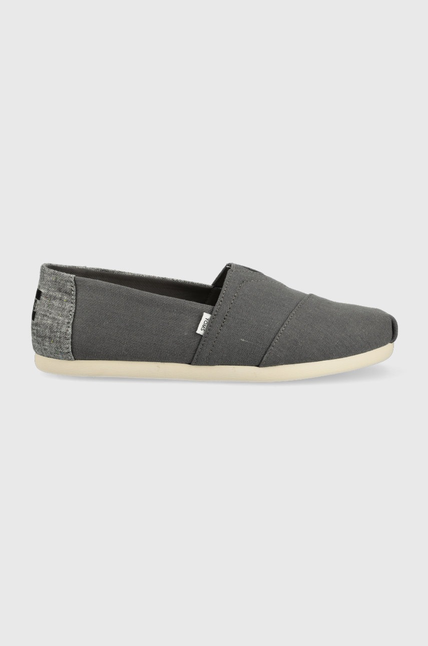 Toms espadrile Alpargata culoarea gri Toms espadrile Alpargata culoarea gri answear.ro