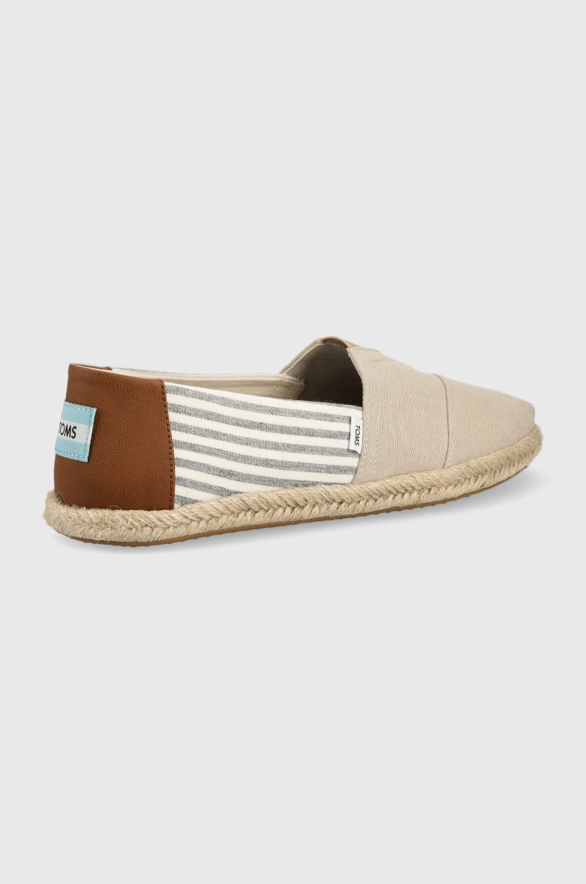 

Еспадрилі Toms Alpargata Rope колір бежевий