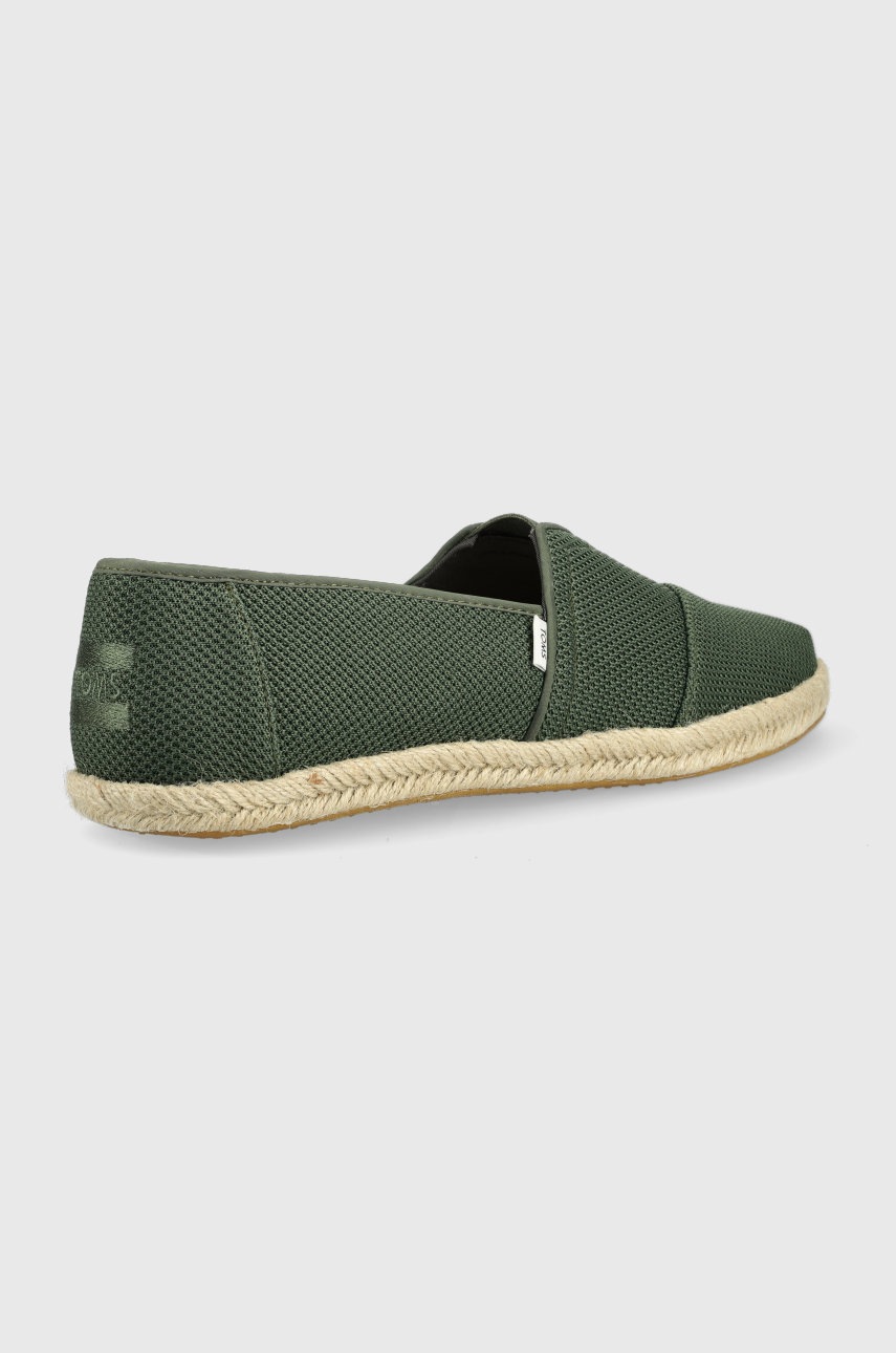 

Эспадрильи Toms Alpargata Rope цвет зелёный