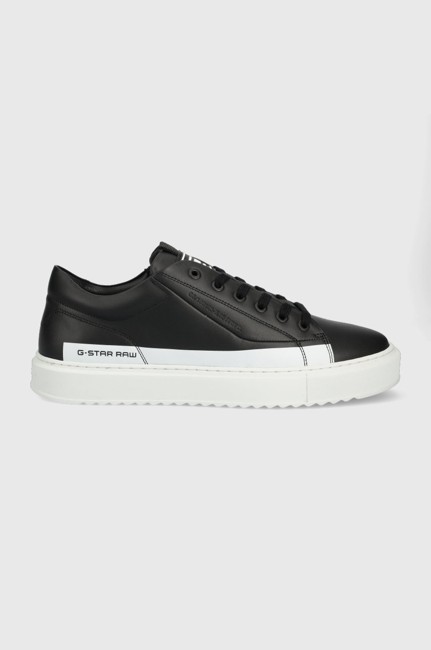 

Кожени маратонки G-Star Raw Rocup Ii в черно, Черен