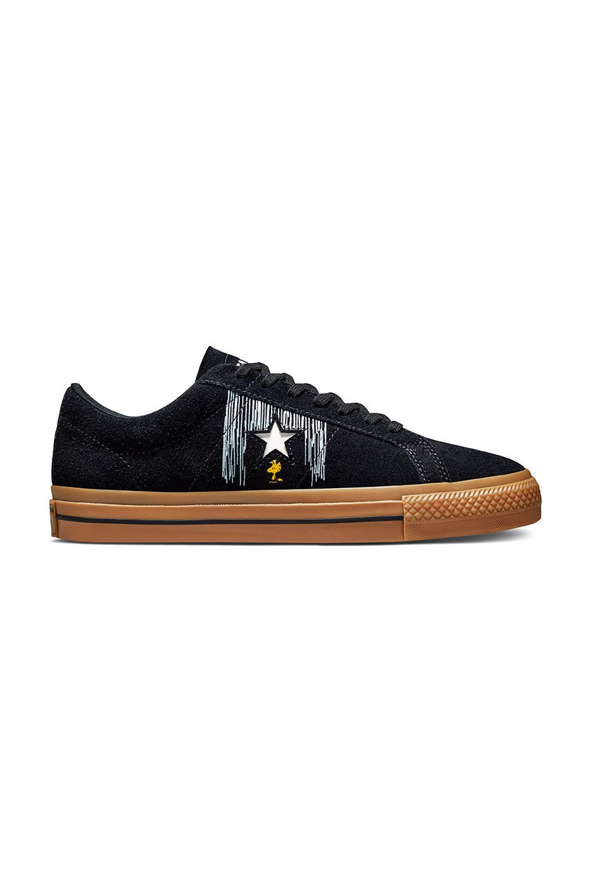 

Велурени маратонки Converse Converse X Peanuts в черно, Черен