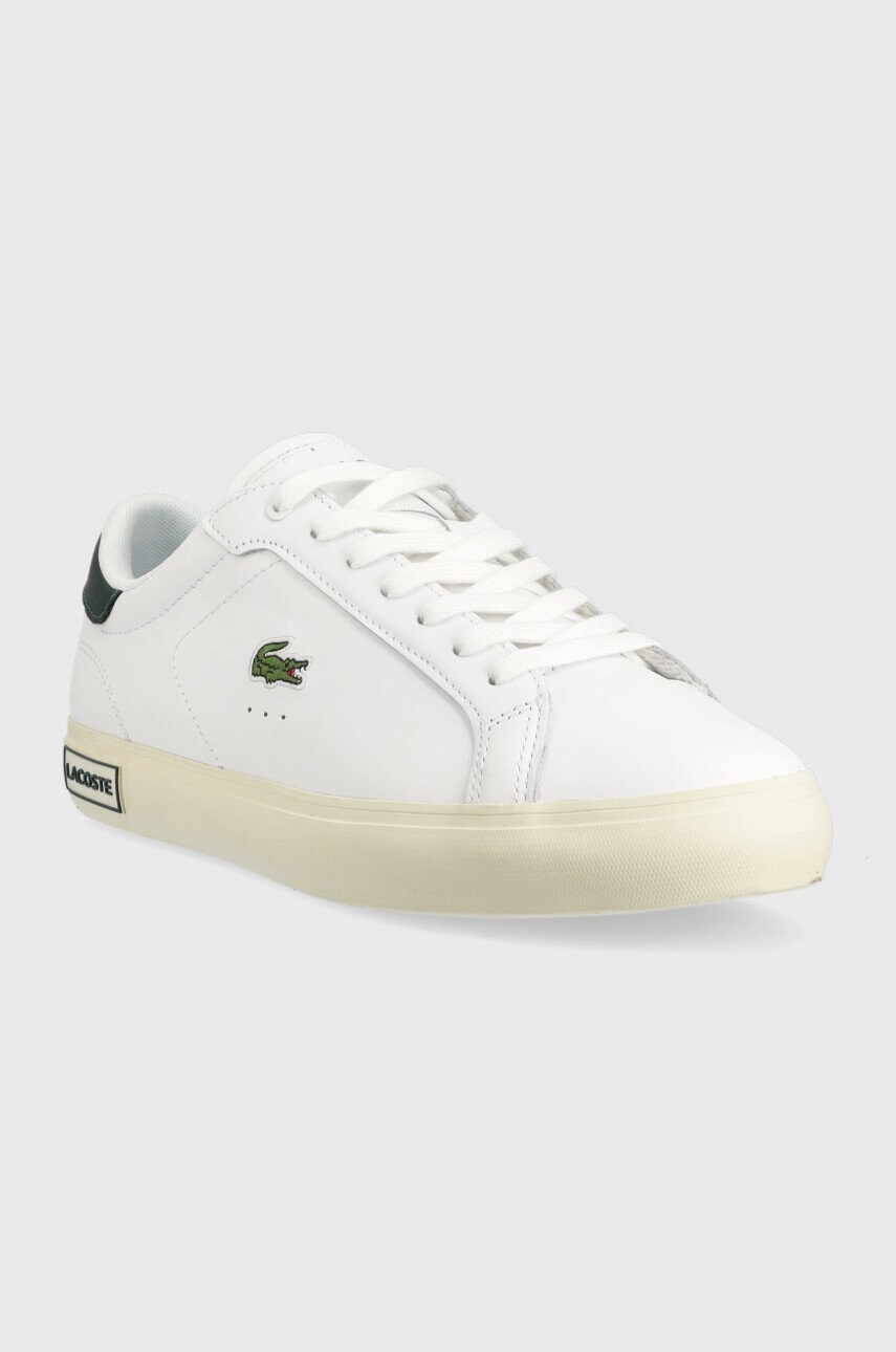 

Кожаные кроссовки Lacoste цвет белый