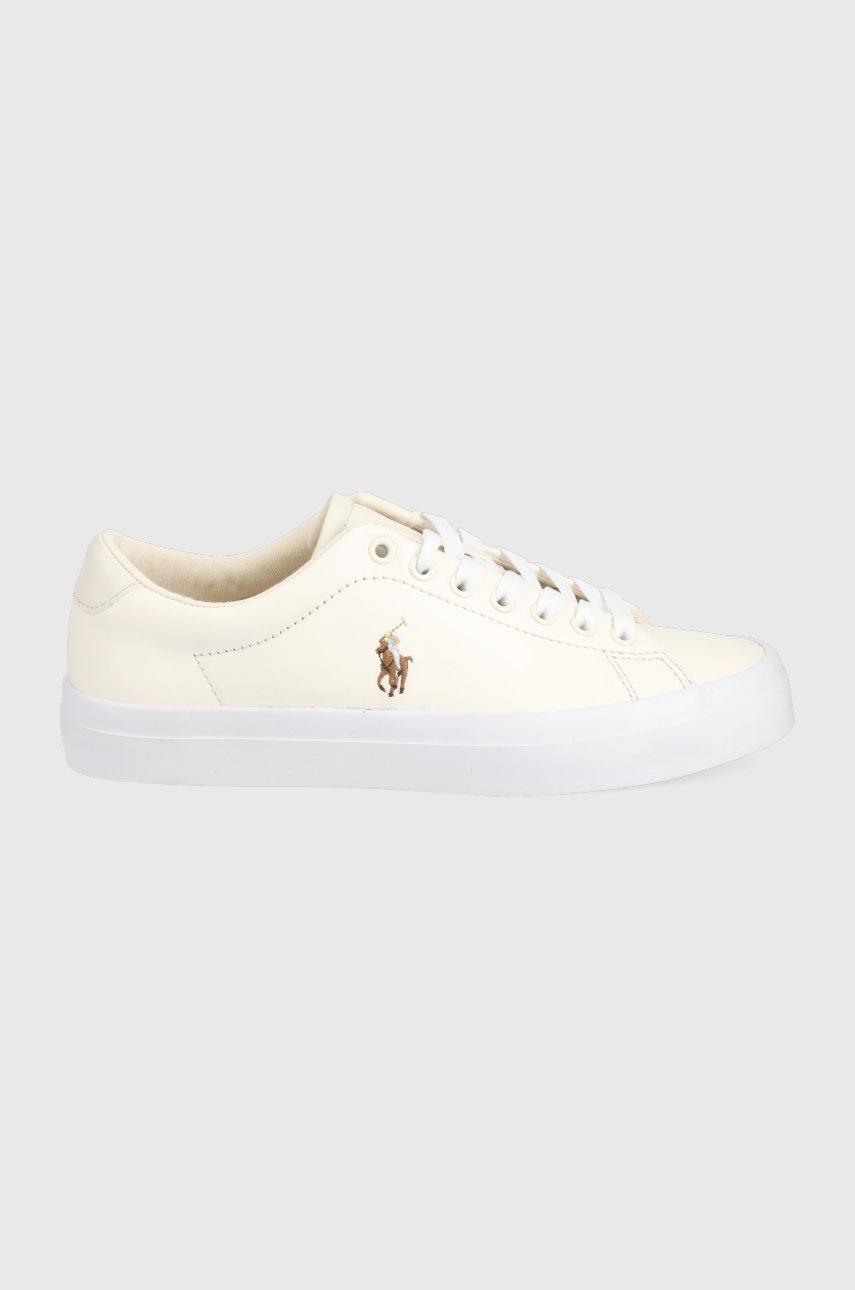 

Кожени обувки Polo Ralph Lauren Longwood в бежово, Бежов
