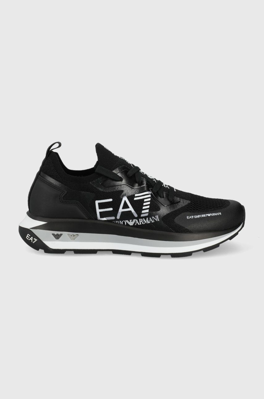 EA7 Emporio Armani sneakers culoarea negru answear.ro imagine noua 2022
